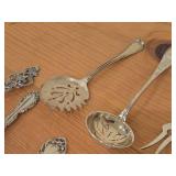 Lot of (12) 357-grams (total) Sterling Silver Flatware - Ladles, Servers