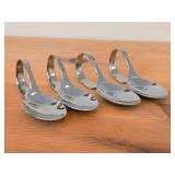 Lot of (4) 226-grams (total) Happy Appetizer Spoons - Cromargan by WMF