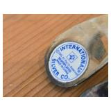 Lot of (6) 858-grams (total) Silverplated Servers - Vintage Ice Scoop, International Salad Forks (x3), International Serving Spoon (x1), Serving Spoon (x1)