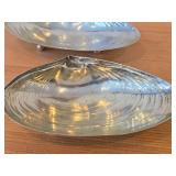 Lot of (4) 337-grams (total) Sterling Silver Dishes - Amston Candy Dish, Wallace Clam Shell Dish (x2), Wallace Mint/Nut Dish