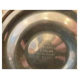 Lot of (2) 396-grams (total) Sterling Silver Weighted Reinforced Footed Dish Bowl by Rogers