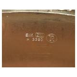 1000-grams (without glass insert) Silver-plated Tin Lidded Ice Bucket with Glass Insert by Eik 6 1/2" x 6 1/4"