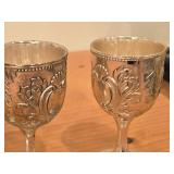 Lot of (3) 368-grams (total) Silverplated Goblets 3 1/4" x 1 3/4"