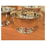 Lot of (5) 407-grams (total) Silverplated Bowls by Poole / Paul Revere style / #528 2" x 3 3/4"