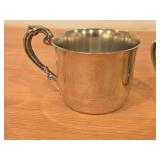 233-grams (total) (1) Empire Classic Sterling Baby Cup, (1) Lunt Sterling Silver Juice/Baby Cup