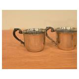 Lot of (2) 280-grams (total) Sterling Silver Baby Cup - Classic by Empire 2 1/2" x 3 1/2"