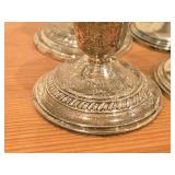 Lot of (2 Pair) 741-grams (total) Sterling Silver Weighted Candleholders