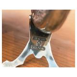 Lot of (1) 2 1/2" 37-grams (total) Viking Horn theme Sterling Silver Salt and Pepper Shaker Set of 2 (Norway)