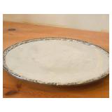 Lot of (2) 11" 1360-grams (total) Silverplated Serving Trays by Rogers & Bro / Exquisite pattern / #4621