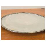 Lot of (2) 11" 1360-grams (total) Silverplated Serving Trays by Rogers & Bro / Exquisite pattern / #4621