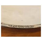 Lot of (2) 11" 1360-grams (total) Silverplated Serving Trays by Rogers & Bro / Exquisite pattern / #4621