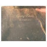 Lot of (2) 635-grams (total) Silverplated Gallery Serving Trays - Vintage  7", W.M. Rogers & Son Spring Fever pattern 12"