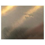 Lot of (2) Vintage 1451-grams (total) Silverplated Round Serving Trays - 15"  by Fales #1779, 12" by W.M. Rogers #161