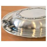 Lot of (2) Vintage 1782-grams (total) Silverplated Covered Vegetable Bowls 8" x 11"