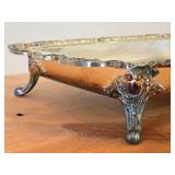 Vintage 2630-grams Silverplated Footed Casserole Dish Holder by Towle / Baroque style / 18" x 12" x 4"