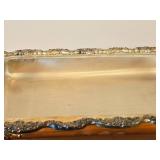 Vintage 2630-grams Silverplated Footed Casserole Dish Holder by Towle / Baroque style / 18" x 12" x 4"