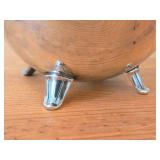 458-grams (total) Denmar Silverplated Compote Dish #435 5"Dx3", Vintage Mid-Century style Footed Oval Silverplated Serving Bowl 6"x5"x2-1/2"