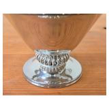 458-grams (total) Denmar Silverplated Compote Dish #435 5"Dx3", Vintage Mid-Century style Footed Oval Silverplated Serving Bowl 6"x5"x2-1/2"