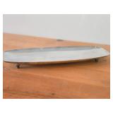 476-grams (total) Baldwin Silverplate Serving Tray 13-3/4"x5"x1-1/2", WMF-IKora (Germany) Silverplated Dish 9-1/4"x5"x1"
