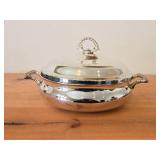Vintage 10" 1270-grams Silverplated Covered Serving Dish by W.M. Rogers & Son #963 (round)
