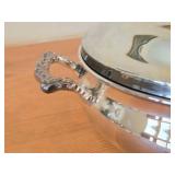 Vintage 10" 1270-grams Silverplated Covered Serving Dish by W.M. Rogers & Son #963 (round)