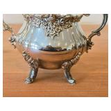 4" 300-grams Silverplated Sugar Bowl by Wallace / Baroque style / #233