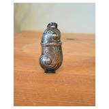 Vintage 2 3/4" 24-grams Sterling Silver Vinaigrette / Snuff Box (Hovedvansaeg) (Danish)