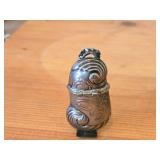 Vintage 2 3/4" 24-grams Sterling Silver Vinaigrette / Snuff Box (Hovedvansaeg) (Danish)