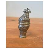 3 3/4" 51-grams Sterling Silver Vinaigrette / Snuff Box (Hovedvansaeg) (Scandinavian Rococo)
