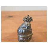 3 3/4" 51-grams Sterling Silver Vinaigrette / Snuff Box (Hovedvansaeg) (Scandinavian Rococo)
