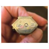 3 1/4" 37-grams Sterling Silver Vinaigrette / Snuff Box (Hovedvansaeg) (Danish)