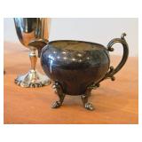 980-grams (total) (2) Baroque by Wallace Silverplated Goblets 6-1/4" 1940