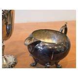 980-grams (total) (2) Baroque by Wallace Silverplated Goblets 6-1/4" 1940