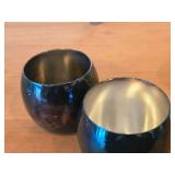 980-grams (total) (2) Baroque by Wallace Silverplated Goblets 6-1/4" 1940