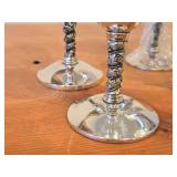 Lot of (6) Vintage 7" 1088-grams (total) Silverplated Goblets by Roma SL (Spain)