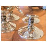 Lot of (6) Vintage 4" 765-grams (total) Silverplated Wine Goblets by Roma SL (Spain)