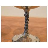 Lot of (2) Vintage 740-grams (total) Silverplated Compote Dishes by Roma SL (Spain) 5 1/2" x 6"