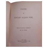 Edgar Allan Poe - Poems with Memoir (1892) Crowell & Co. Leather Bound