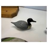 WATERFOWL FIGURINES AND SHELVES