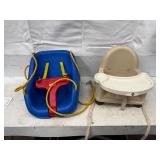 SWING AND HIGH CHAIR.