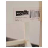 Petite White Farmhouse Tables A, pair