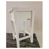 Petite White Farmhouse Tables A, pair
