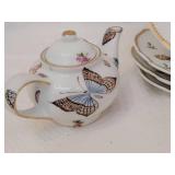 Petite Godinger Porcelain Decorated Insect Biscuit Service