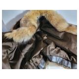 Unplucked Beaver and Coyote Real Fur Jacket