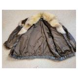 Unplucked Beaver and Coyote Real Fur Jacket