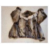 Unplucked Beaver and Coyote Real Fur Jacket