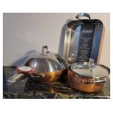 Copper Clad Cookware ~ Wok * Roaster * Sauce Pan