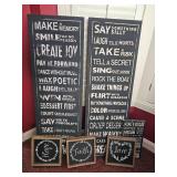 Decorative Word Art & Sentiment Sign Collection
