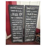 Decorative Word Art & Sentiment Sign Collection
