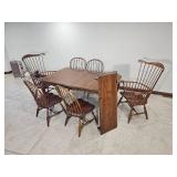 Ethan Allen Colonial Spindle Dining Table Set